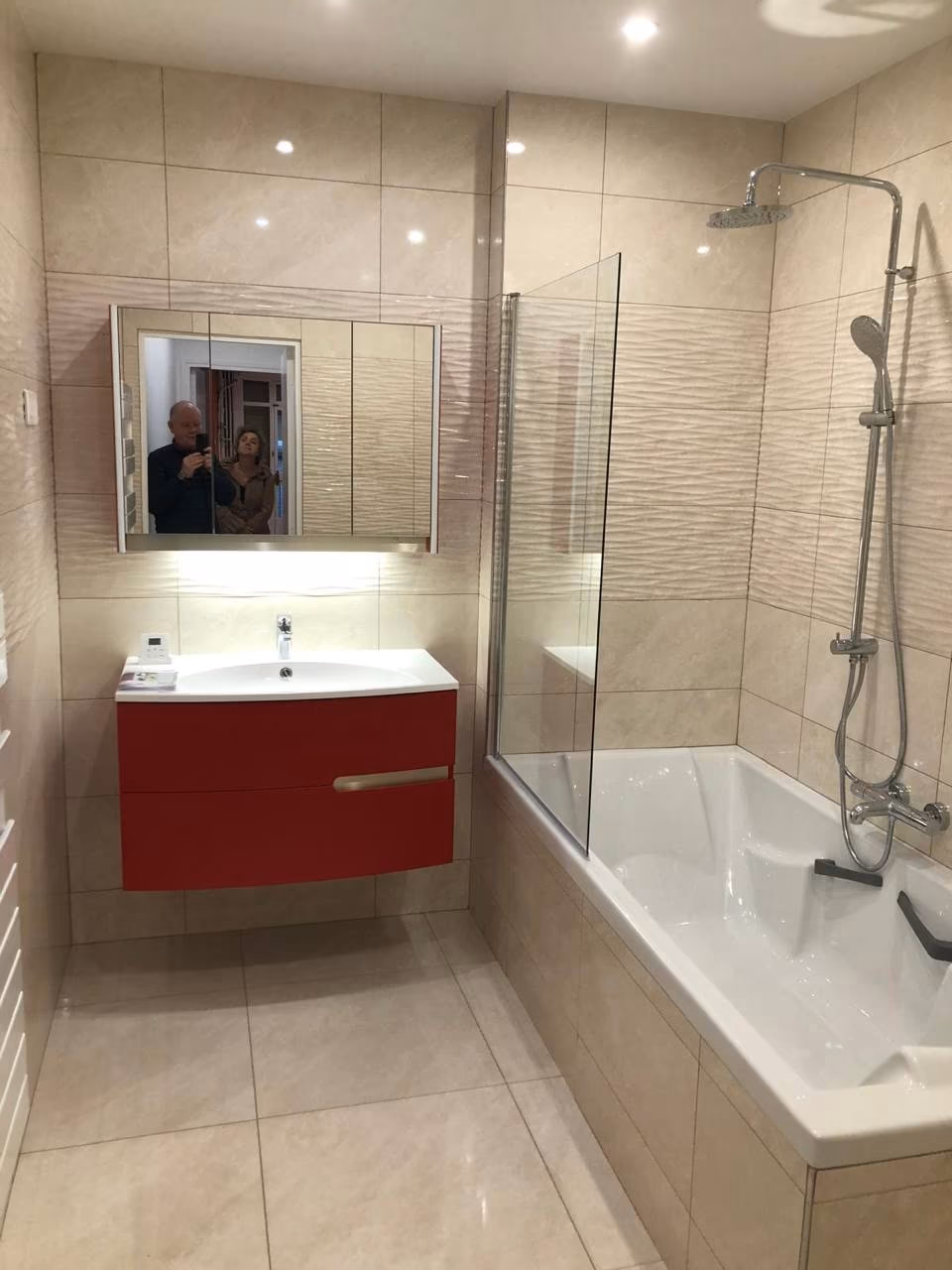 Salle de bain rénovée à Paris